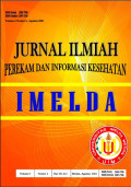JURNAL ILMIAH PEREKAM DAN INFORMASI KESEHATAN IMELDA Volume 6 No 2 (Agustus)