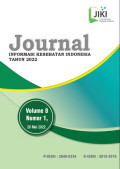 JURNAL INFORMASI KESEHATAN INDONESIA Volume 8 No 1